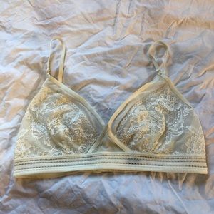Cream Lace Bralette